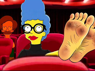 Hot Milf Mrs. Simpson Teases with Dirty Feet - Foot Fetish JOI & Cartoon Parody