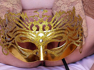 Busty granny fucks her hairy pussy with a plastic dildo