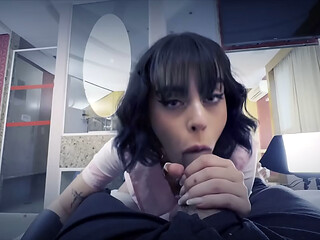 Young Ariane Kimiko wants to suck a dick first thing in the morning