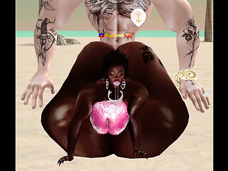 Follando puta nalgona en imvu