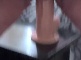 Kerrieanna Riding the Monster Dildo