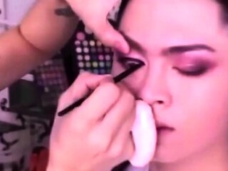 Asian Princess Emo Crossdresser's Vintage Webcam Show