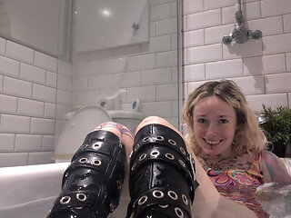 Wet Boot Fetish and Clothed Bath My Dirty Secret After a Bad Date