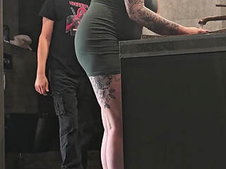 A Camera in a Public Restroom Catches a Strange Man Fucking a Girl Who Is Washing Her Panties.