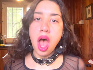 Dominant latina in see through top - rough self spanking traste - Souphicherry