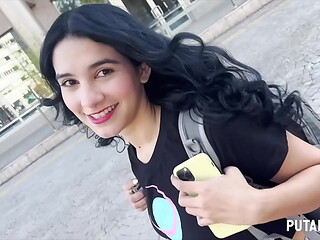 PutaLocura - La teen latina Min Galilea es follada muy duro en Pilladas