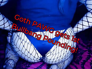 Shy goth PAWG takes BBC and gets a good pounding - first time on camera!