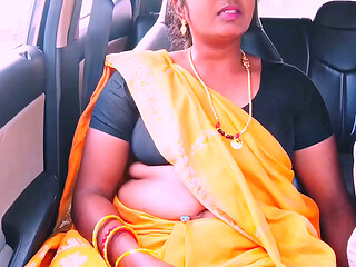Villege maid car sex Telugu dirty talks.