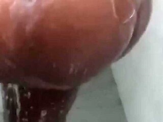 Ebony Sex Slave Teased and Creamed by Asian Babe