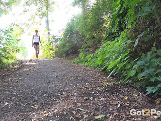 Ali In hot pants by Got 2 Pee where girls come to piss