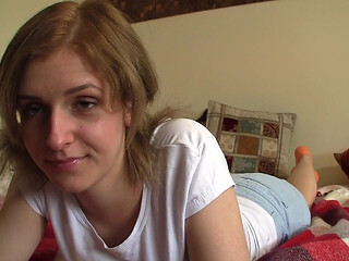 Adelina play with her tight cunt