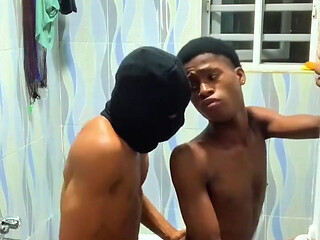 Young Boy Got Fucked in..bathroom, Livingroom and Kitchen
