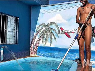 Broderagem in the Pool with friends...