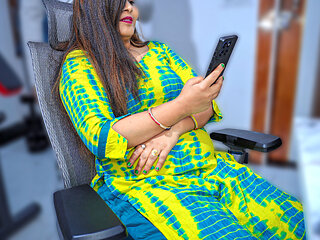 18+ Hot Indian stepsister first time fucked hard with Younger stepbro on Chair, she got hot cumshot on Hairy pussy.