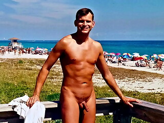 Vintage Naked in Public at Haulover Beach in Miami Beach