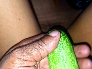 Satisfied the Wife's Thirst Using a Cucumber