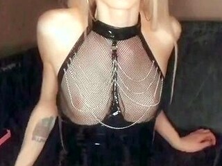 Jerking off shemale tranny solo play