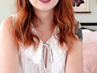 Skinny pierced amateur redhead rough fucking huge toys