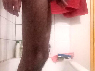 Jim jerks off and explodes a big load