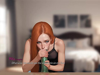 Remote Controlled Redhead Extreme Deepthroat & Gagging Training While Boyfriend Is Home - Mila Ai - by Addont