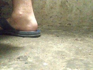 Cold basement, kerosene lamp and I can't stop touching myself