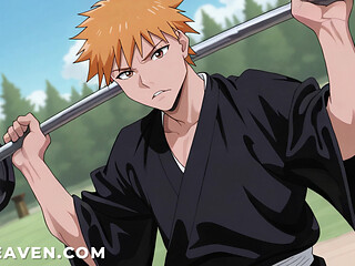 Yoruichi Gets Fucked by Ichigo After He Arrives in Soul Society! Bleach Uncensored Hentai