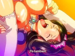 Sie gibt ihm einen Handjob und einen Blowjob, schluckt dann seinen Samen und ejakuliert gleichzeitig in beide ffnungen.