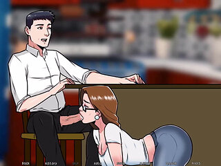 Dawn of Malice: stepmom sucks her stepson's big cock, got covered with sticky cum ep 18