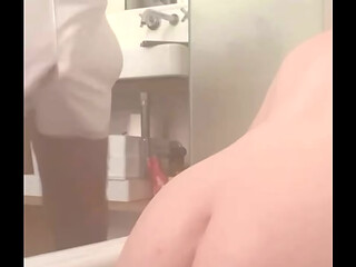 Straight Curious Boy Gets Pissed on by His Uncut Twink Roommate