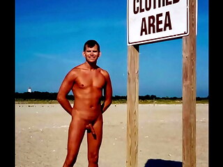 Vintage Naked in Public at Gunnison Beach in New Jersey