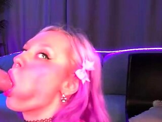 Sexy amateur blonde blowjob amp cumshot HD