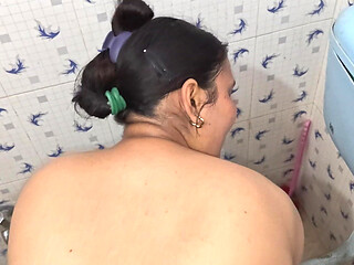 Pujaprem's Bathroom Blaze Ignites Cum