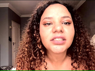 Dirty Talking BBW Deepthroating a Dildo and Stuffing Another Between Her Big Oiled Tits