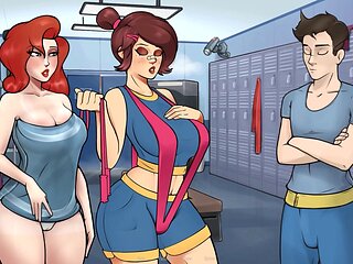 3D animated anime sex with horny cartoons