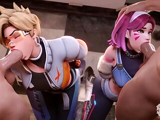 Dva And Tracer Blowjob