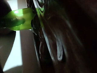 Wearing and stripping of my GF'_s purple chudi and fuckinggg