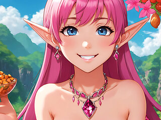 Artistic Nude Adult Woman Eating Tamarind - Ai Generated Slideshow