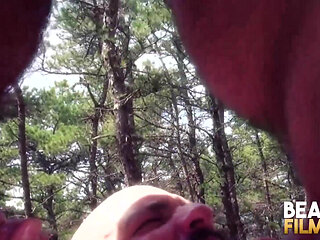 Bearfilms Bears Marc Angelo and Skott Locke Having Outdoor 3way Fuck