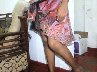 Desi Maid Dressed with Wife's Sexy Outfit and It Was Reviling Desi Big Assets Wanted Him to Fuck Her