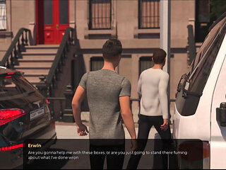 No more cash #1: Johannes fell on Tris and his dick slipped out