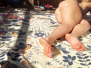 Amateur Blonde Mature Wife Outdoor