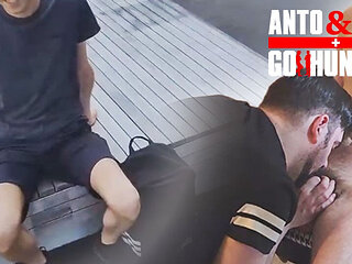 Straight Twink Student Gets Sucked by Me on His Lunchbreak