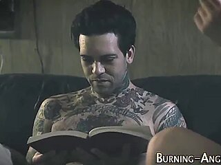 Kinky Tattooed Slut Gets Railed