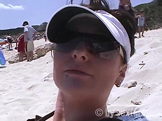 Blonde Beach Naked by the Pool