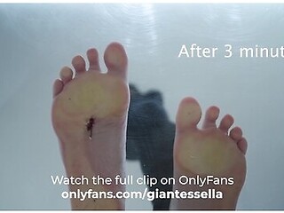 Giantess Crushes Tiny Shrunken Boyfriend Under Her Feet