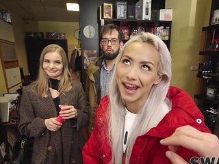 Hot Fibi Euro and Veronica Leal in a steamy threesome with Charlie Dean