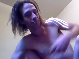 Transgirl Pinching & Pulling Her Tiny Tits