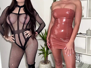Double the fun with two hot babes and dirty boots