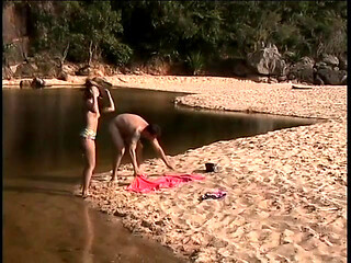 Latina hottie takes cock in the ass on the beach