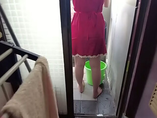 Bokep Indo terbaru - Janda garut cantik lagi nyuci baju malah di entot